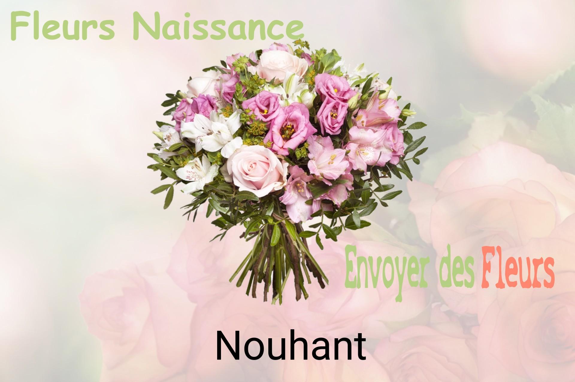 Bouquet de fleurs de naissance livré à Nouhant